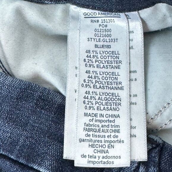 Good American Good Legs High Rise Skinny Jeans Sz 27 - Picture 8 of 11